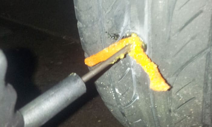 plugging-a-run-flat-tire